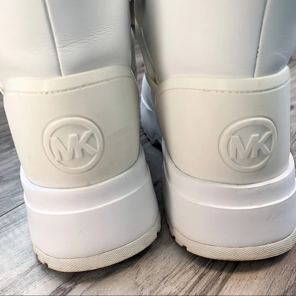Michael Kors Women’s  White Cassia Platform Sneaker Boot - Picture 12 of 16